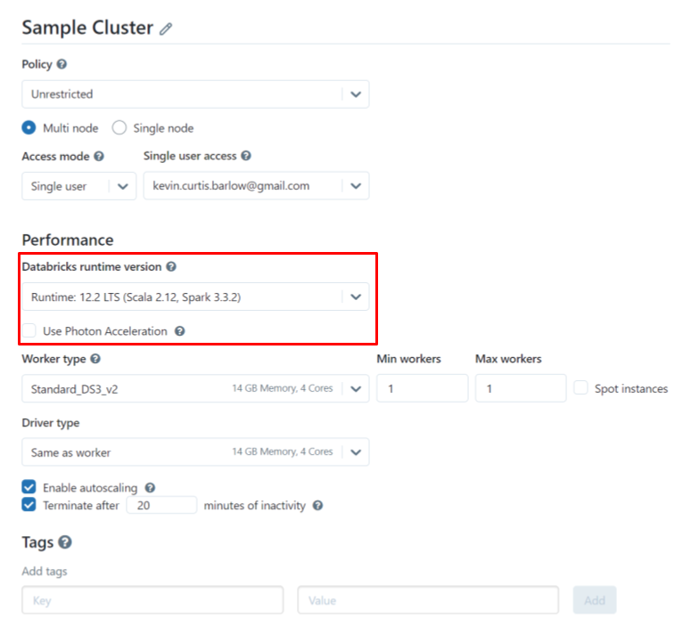 Cluster UI - Runtime
