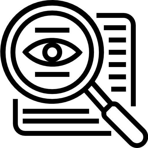 An icon symbolizing transparency within AI.
