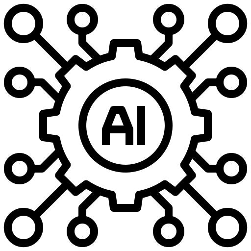 An icon illustrating the rapid expansion of AI.