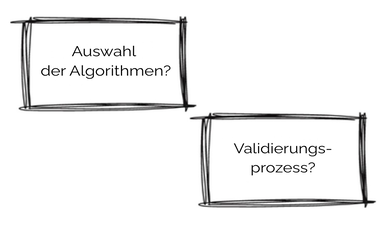 Symbolbild mit Aspekten, die Data Scientists anderen Stakeholdern erklären können