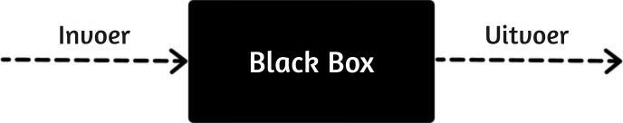 Een stroomdiagram ter illustratie van de black box.