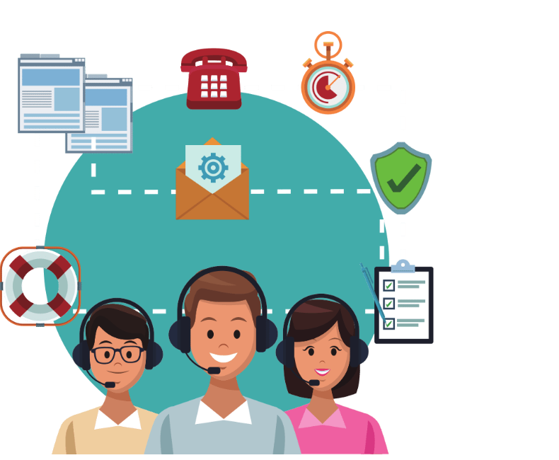 Customer support team