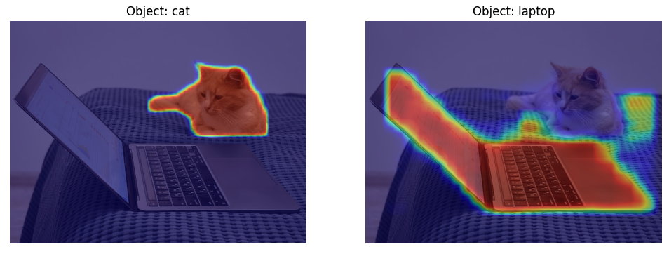 Instance segmentation masks overlaid on the images