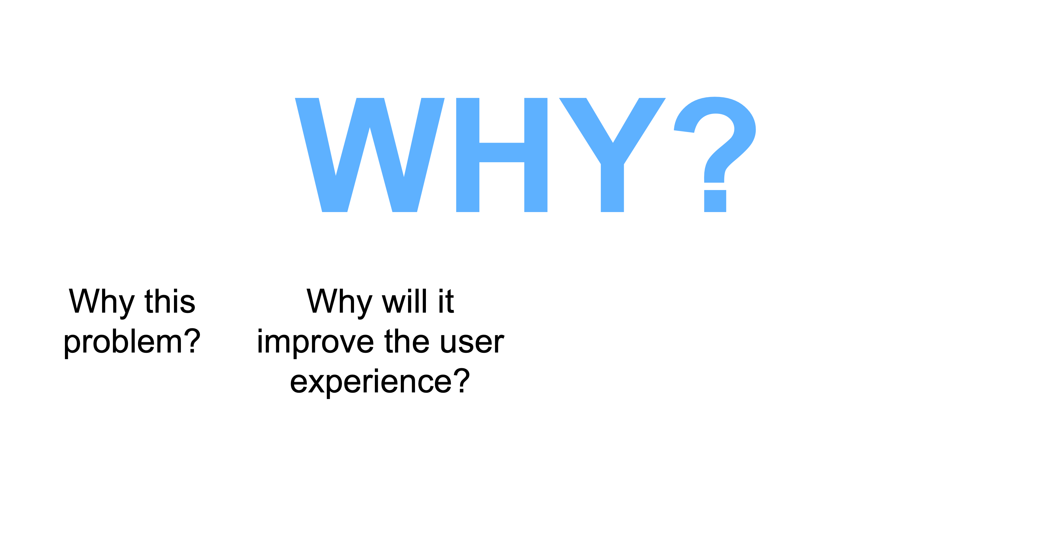 Why will it improve the user experience?