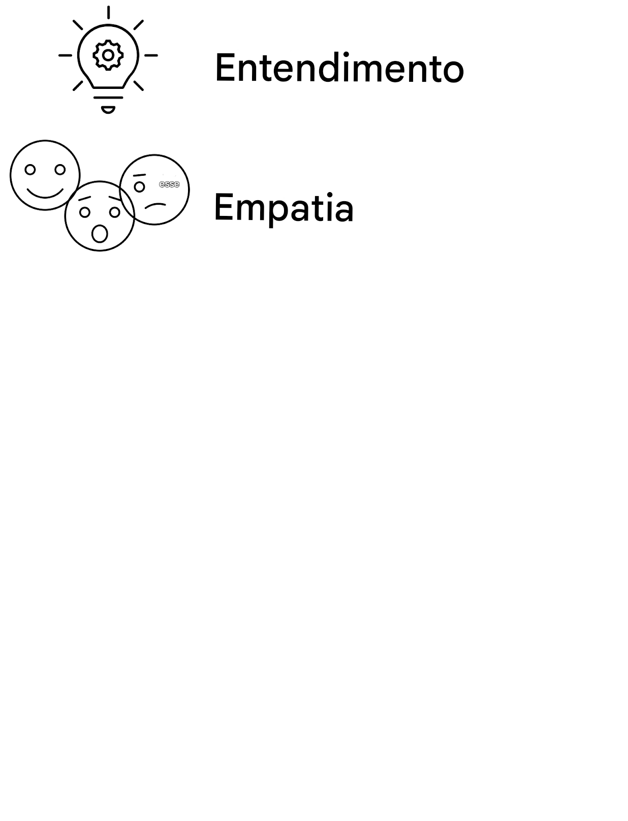 Compreensão. Empatia