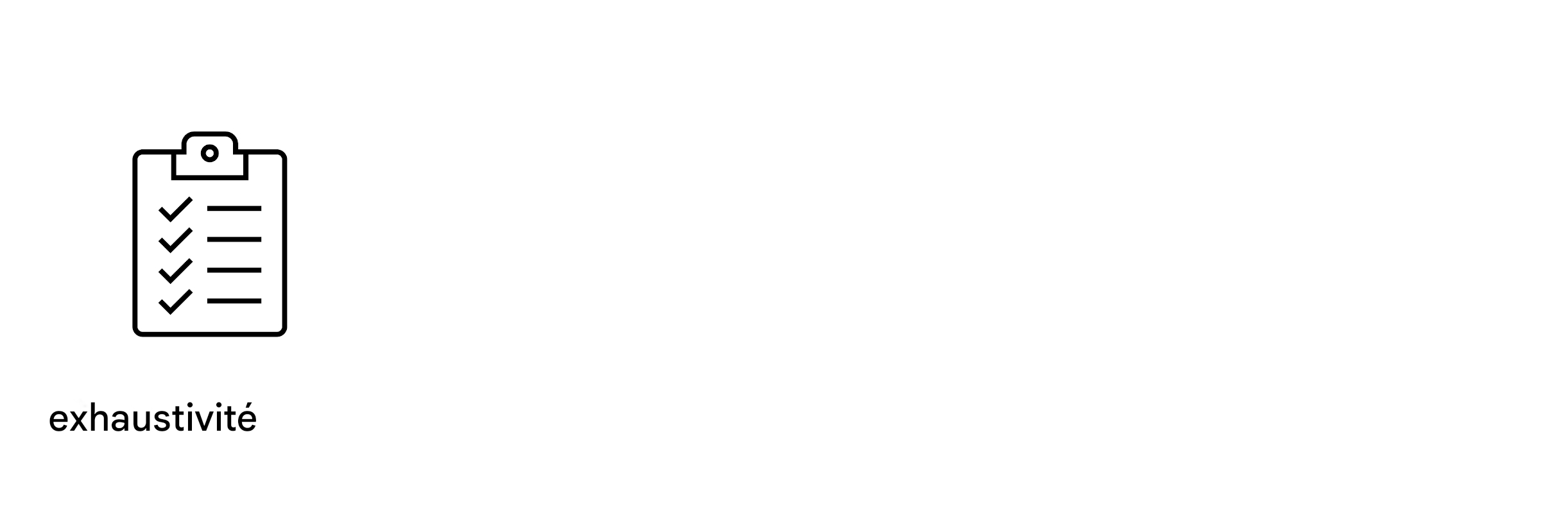 Exhaustivité