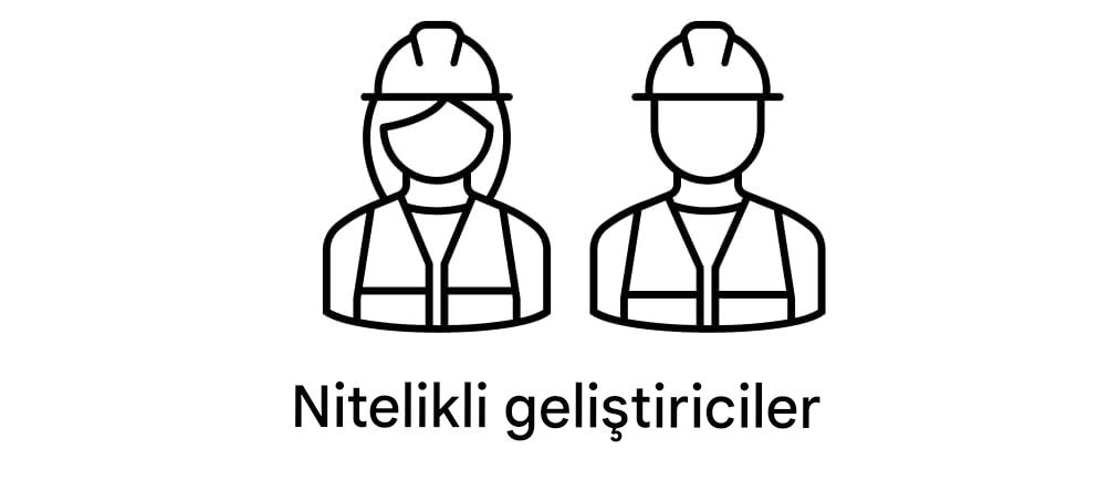 Yetkin çalışanlar.