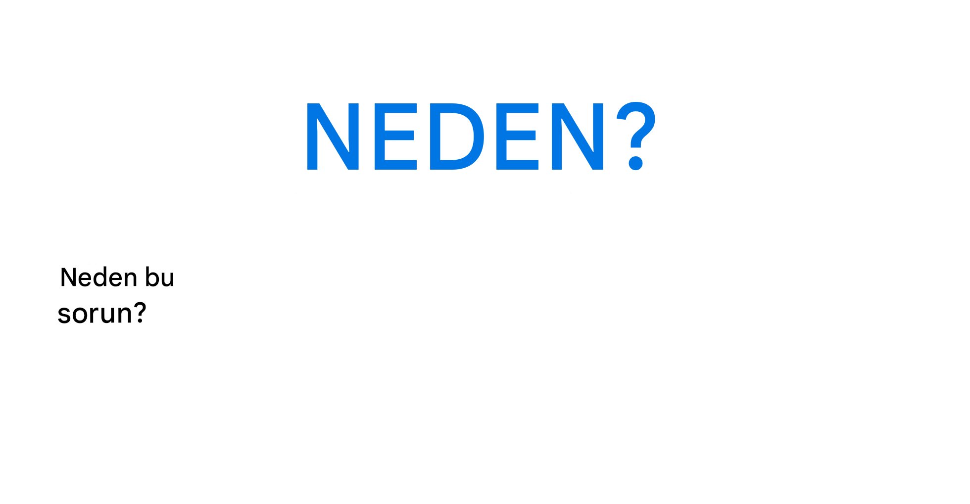 Neden bu problem?