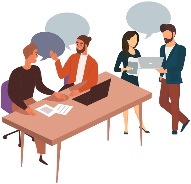 People communicating