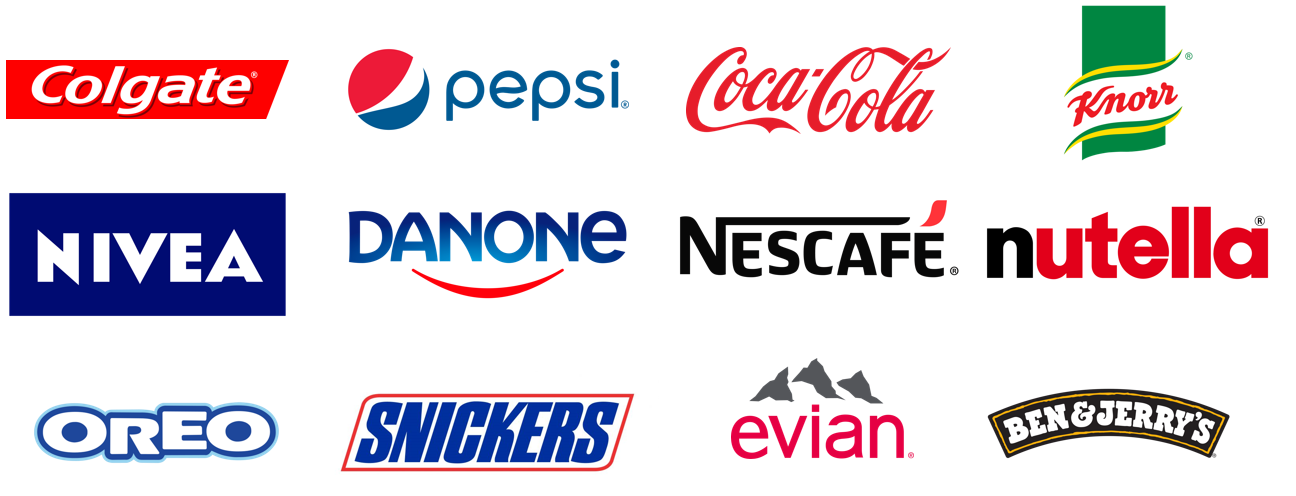 Image with some FMCG brands as an example