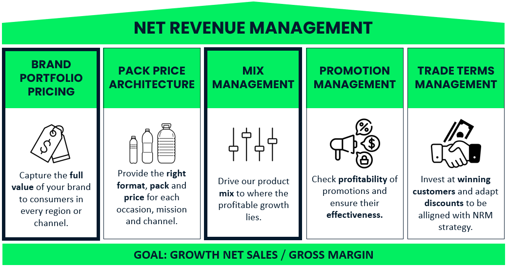 Overview of the 5 pillars of Net Revenue Management