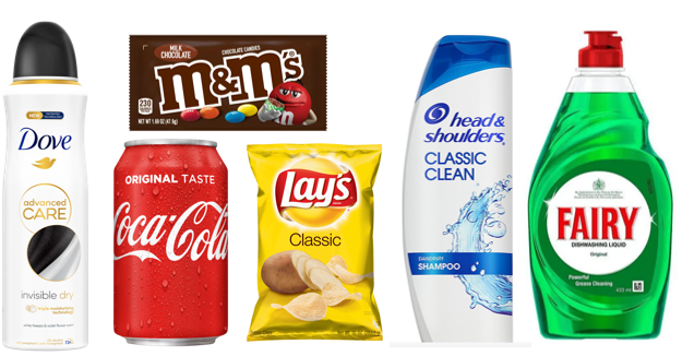 Image with some FMCG products as an example