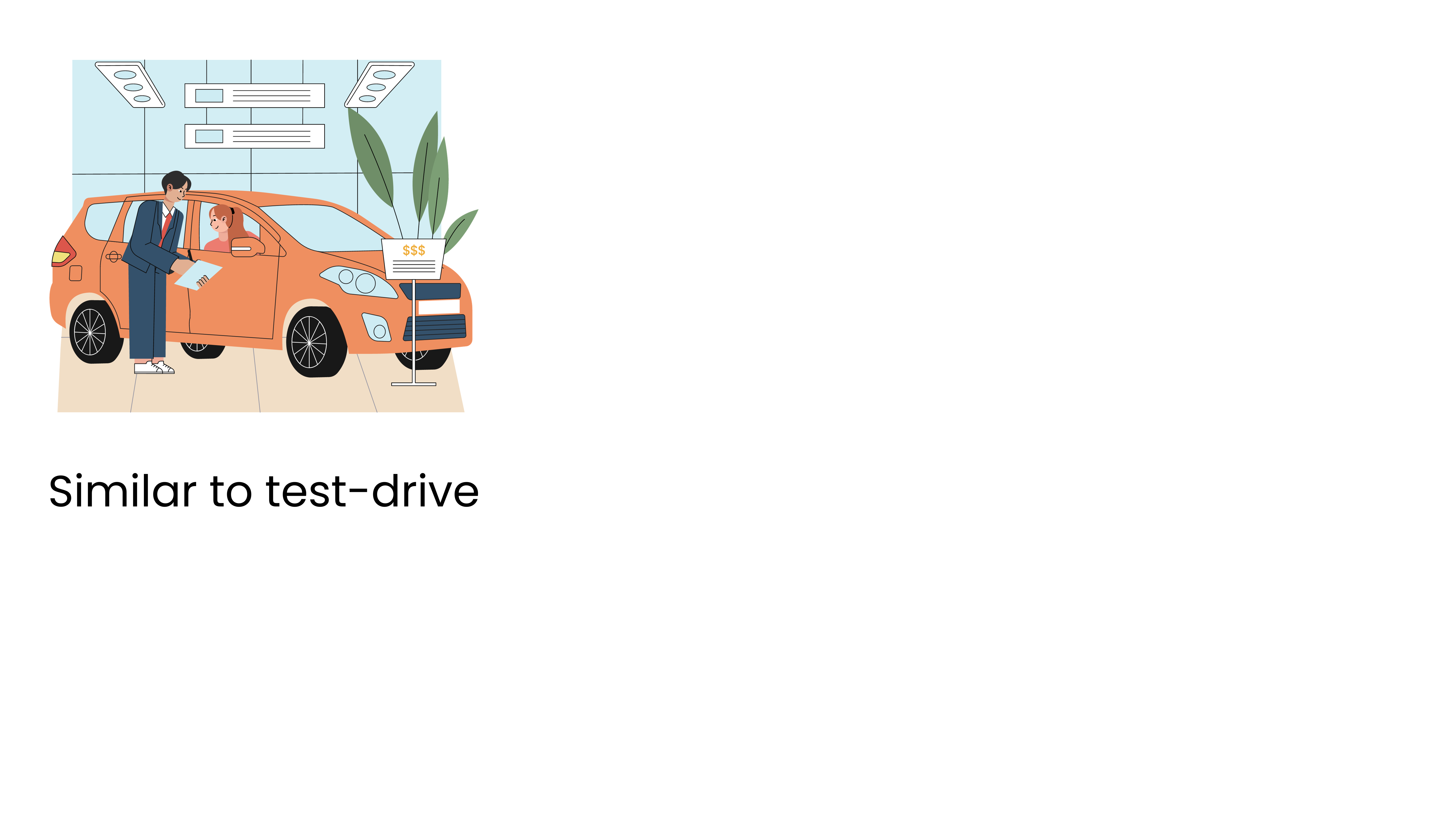 Test-driving a car