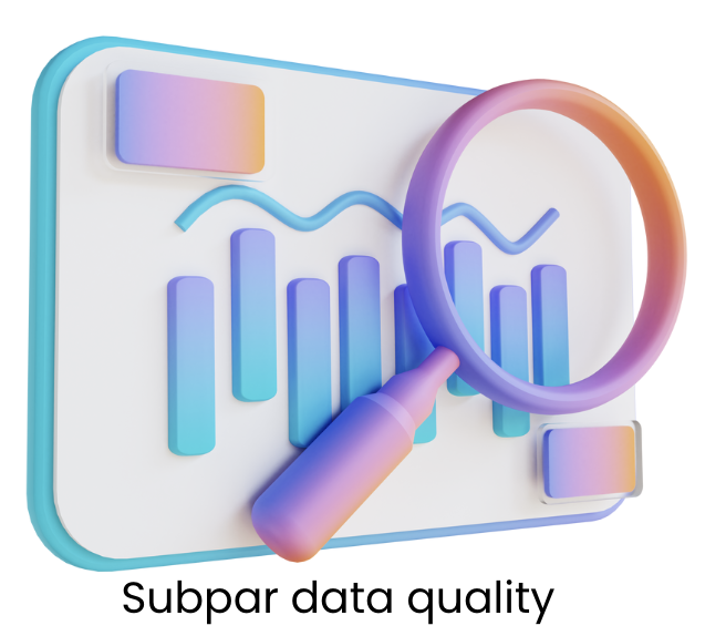 Subpar data quality