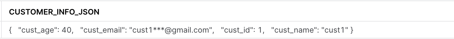 Result of PARSE_JSON