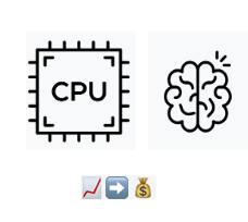 Image depicting high usage of CPU and memory leading to money