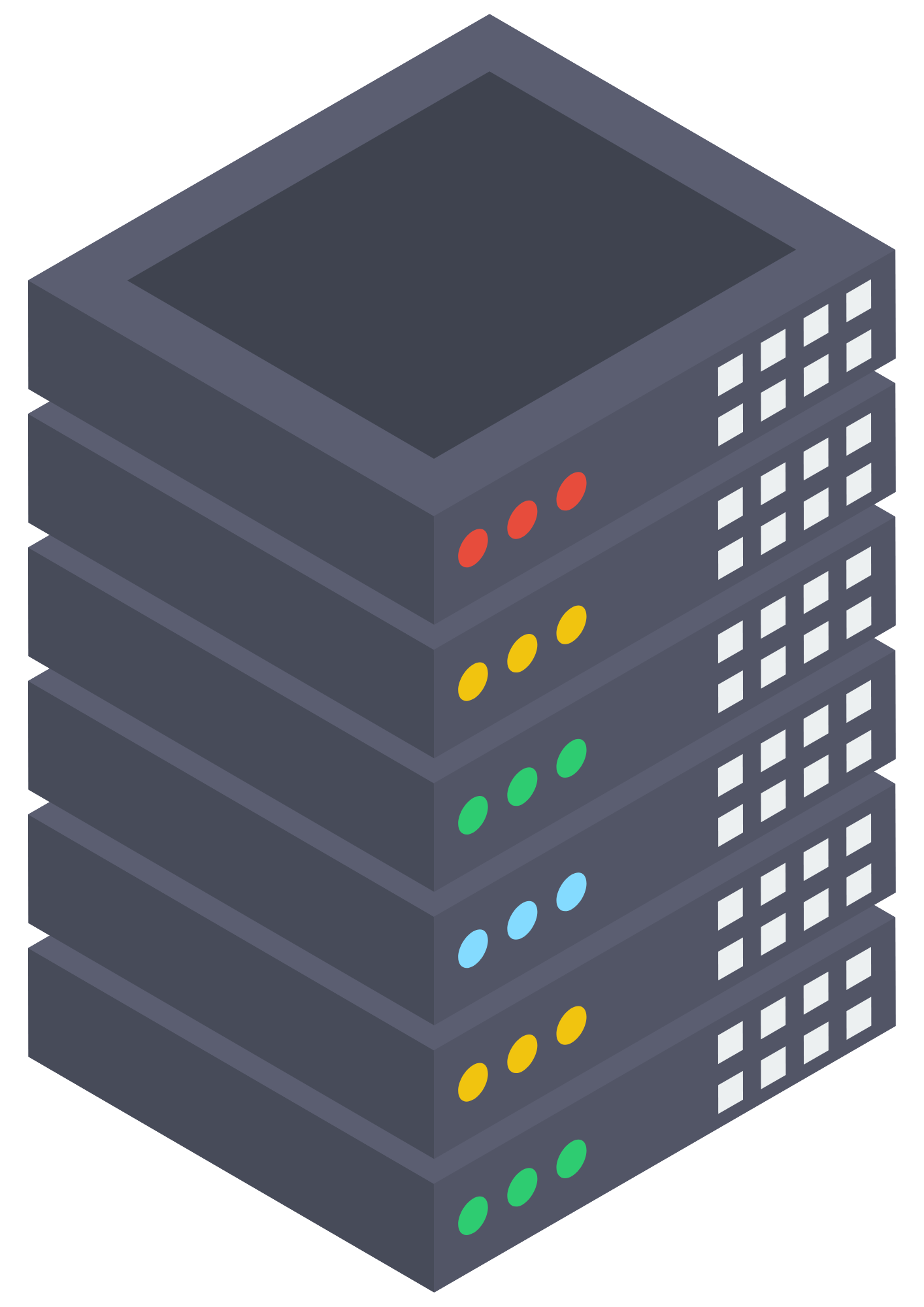 Icon depicting a group of servers