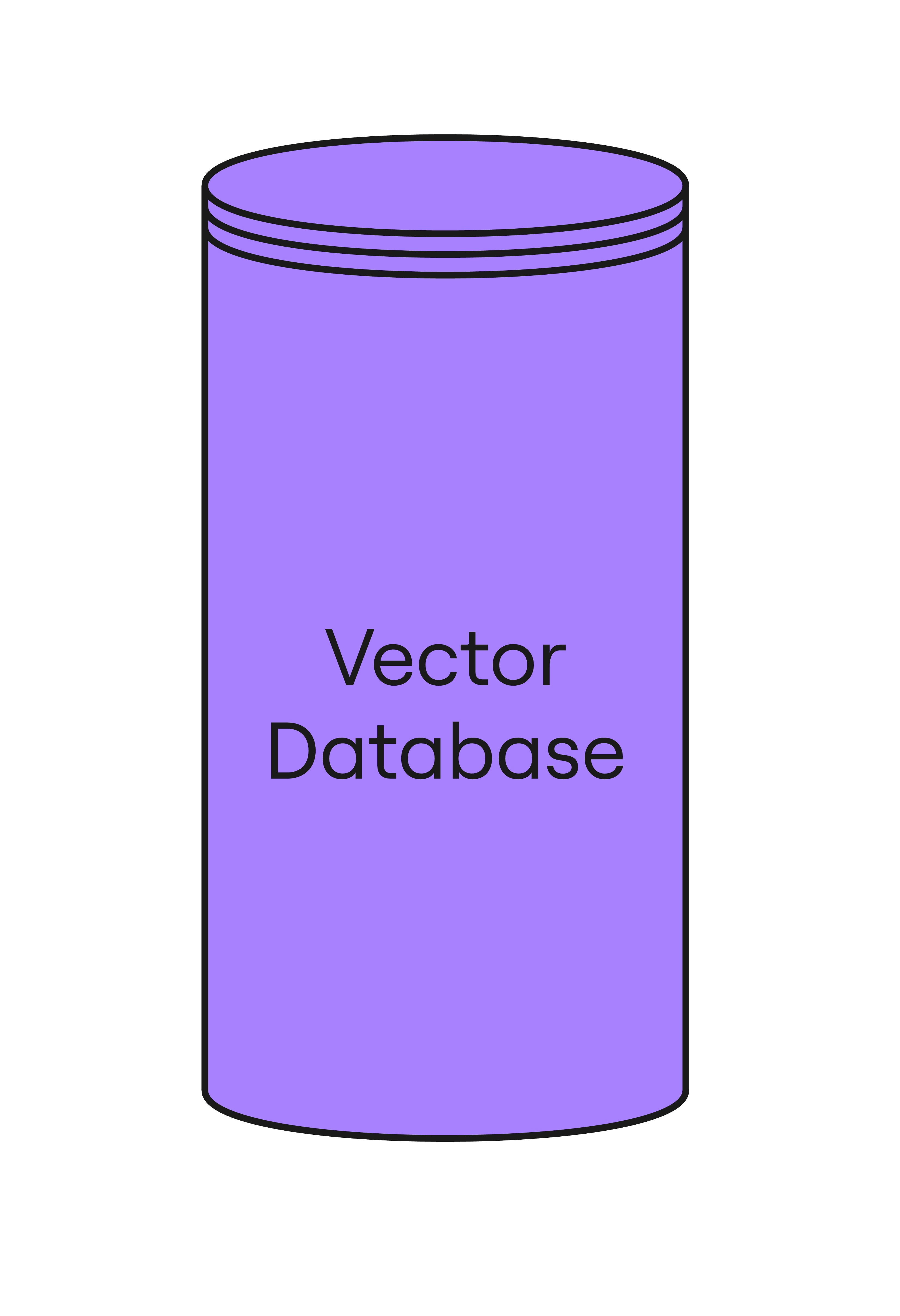 A vector database icon.