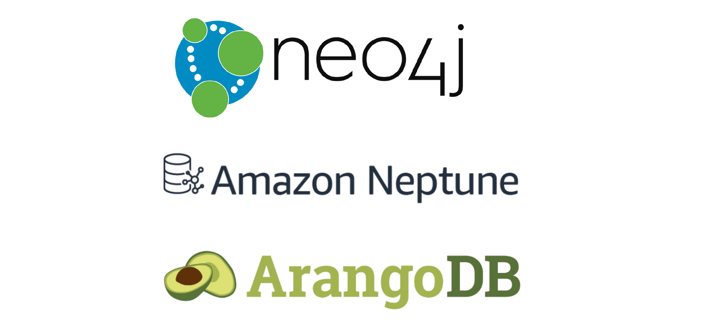 Logos of graph database providers.