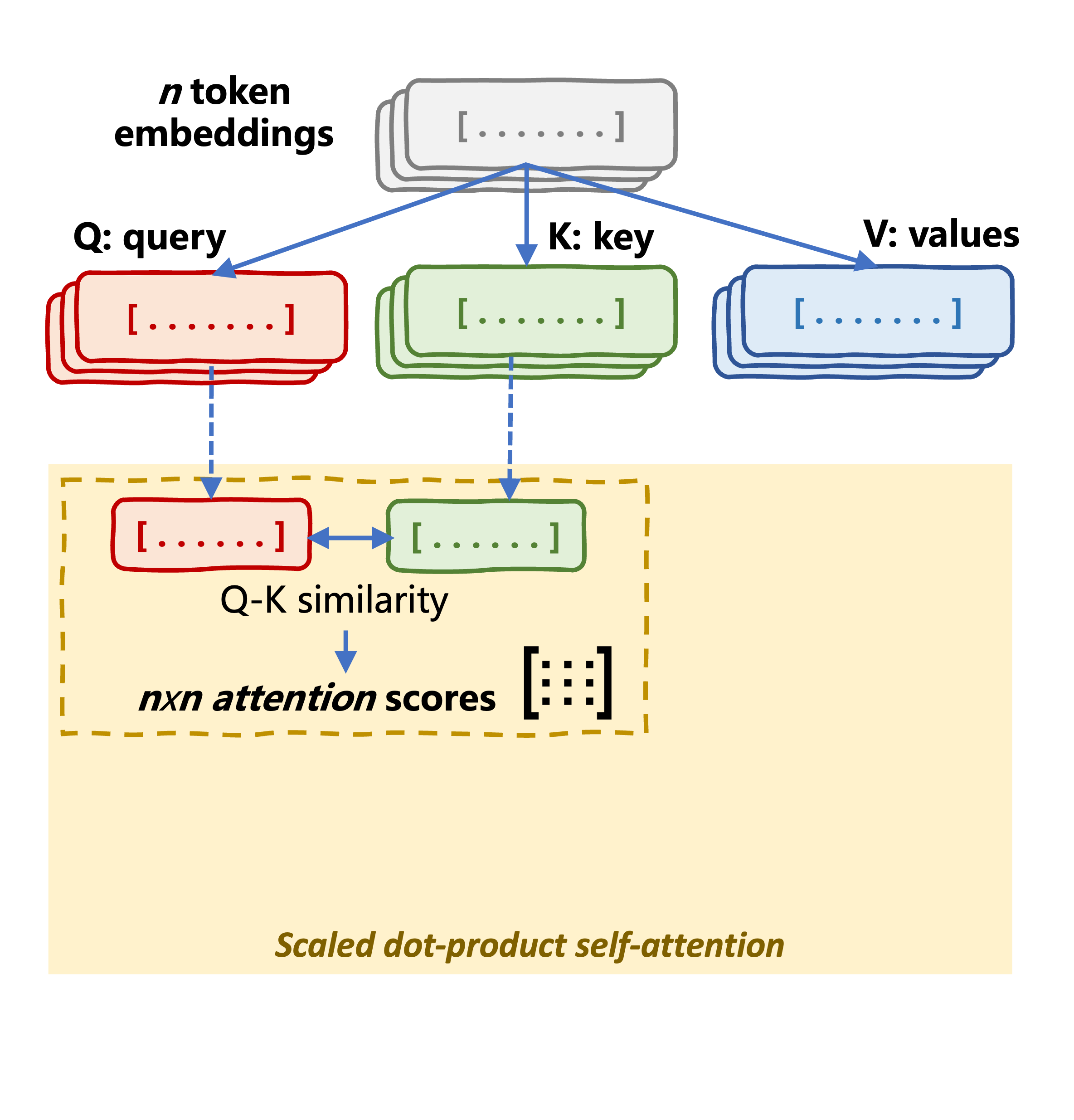Self-attention mechanism anatomy