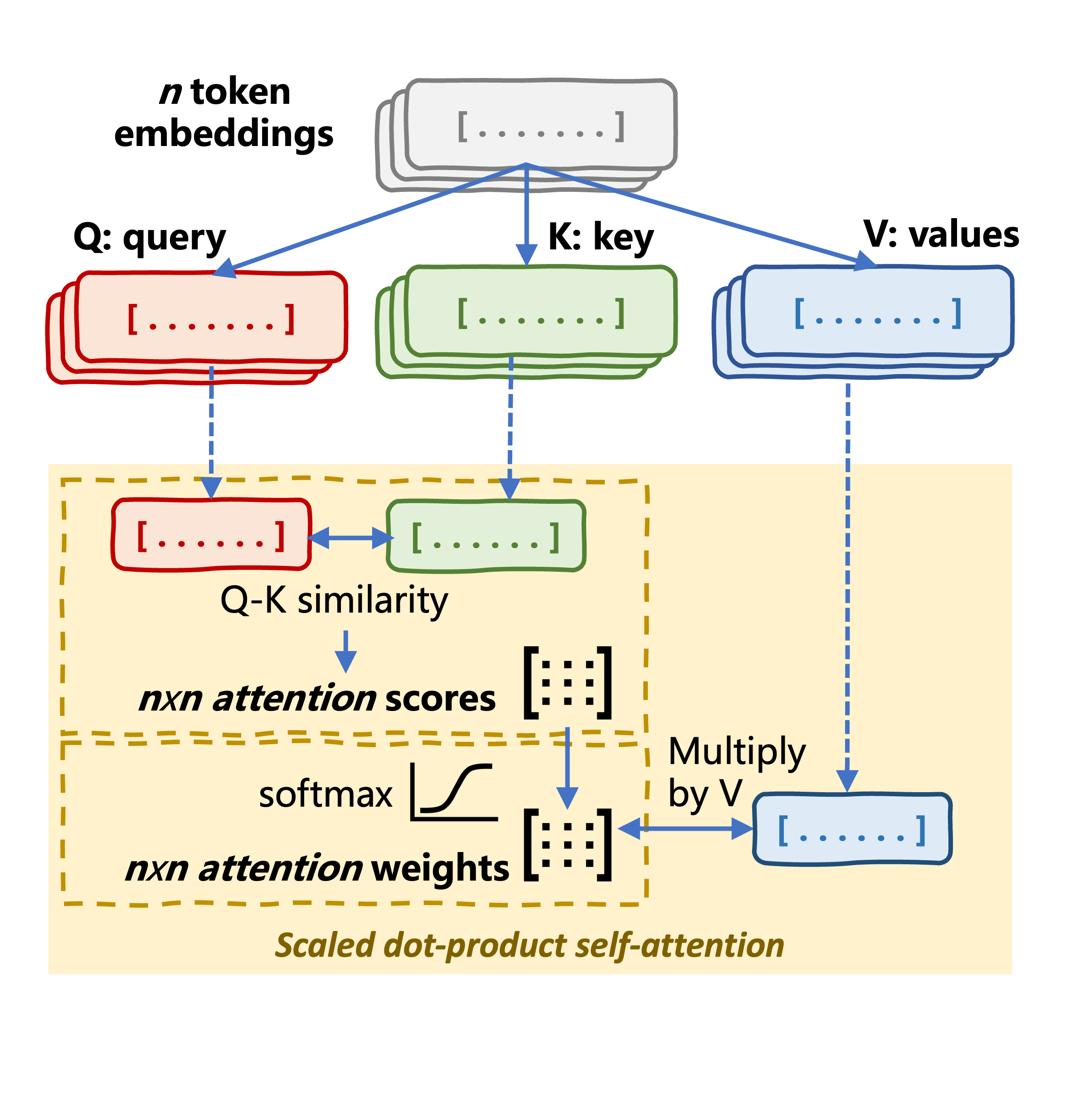 Self-attention mechanism anatomy