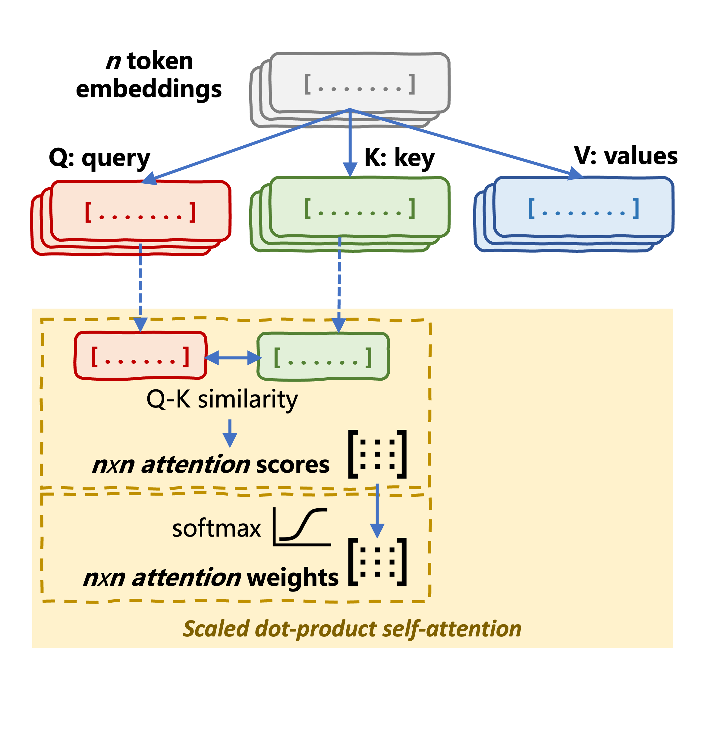 Self-attention mechanism anatomy