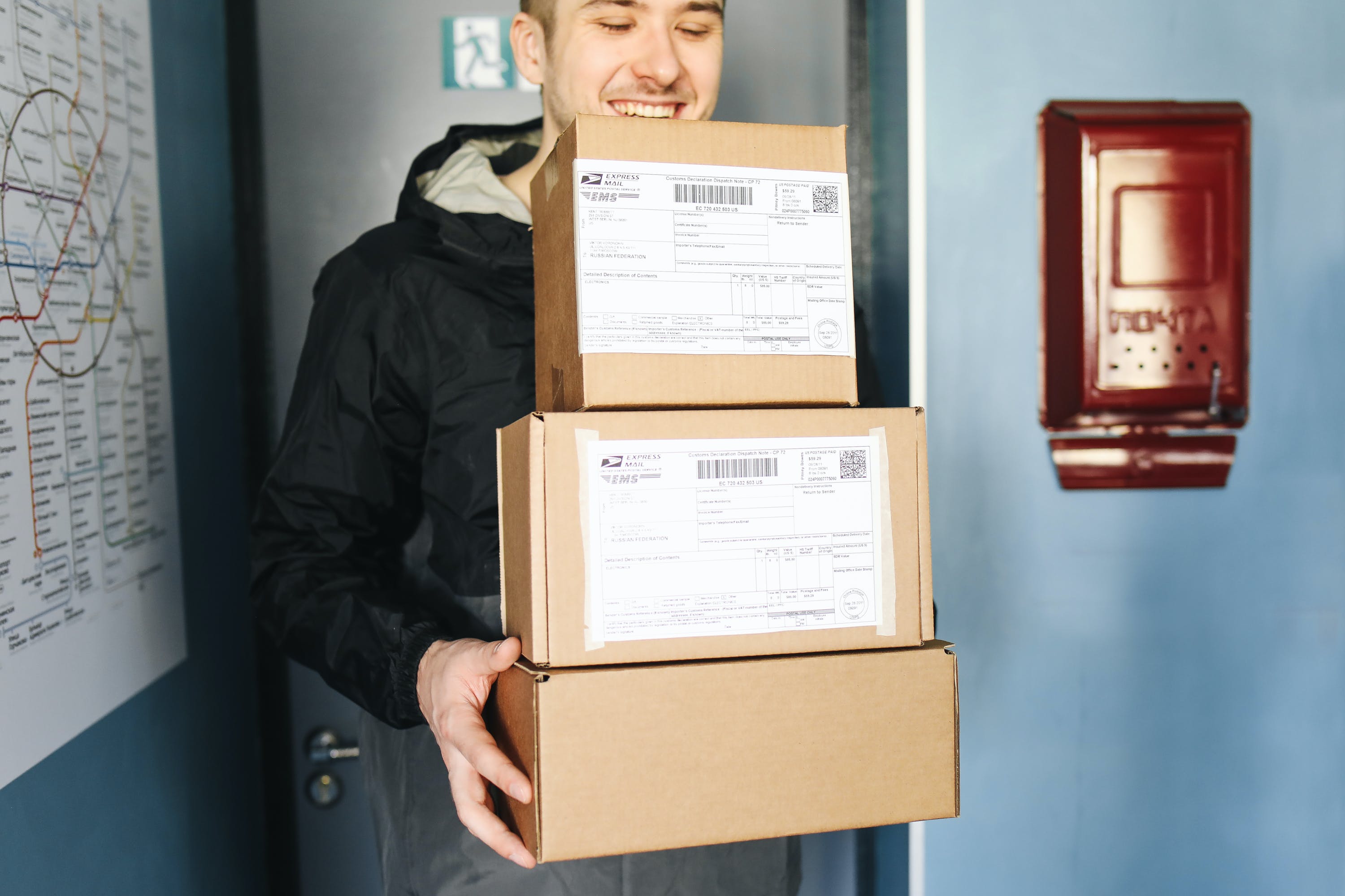 Person with packages
