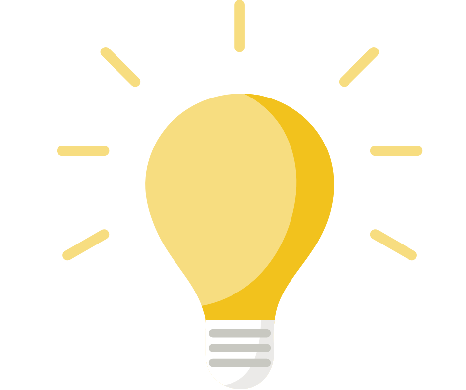 Light bulb icon representing an important thought
