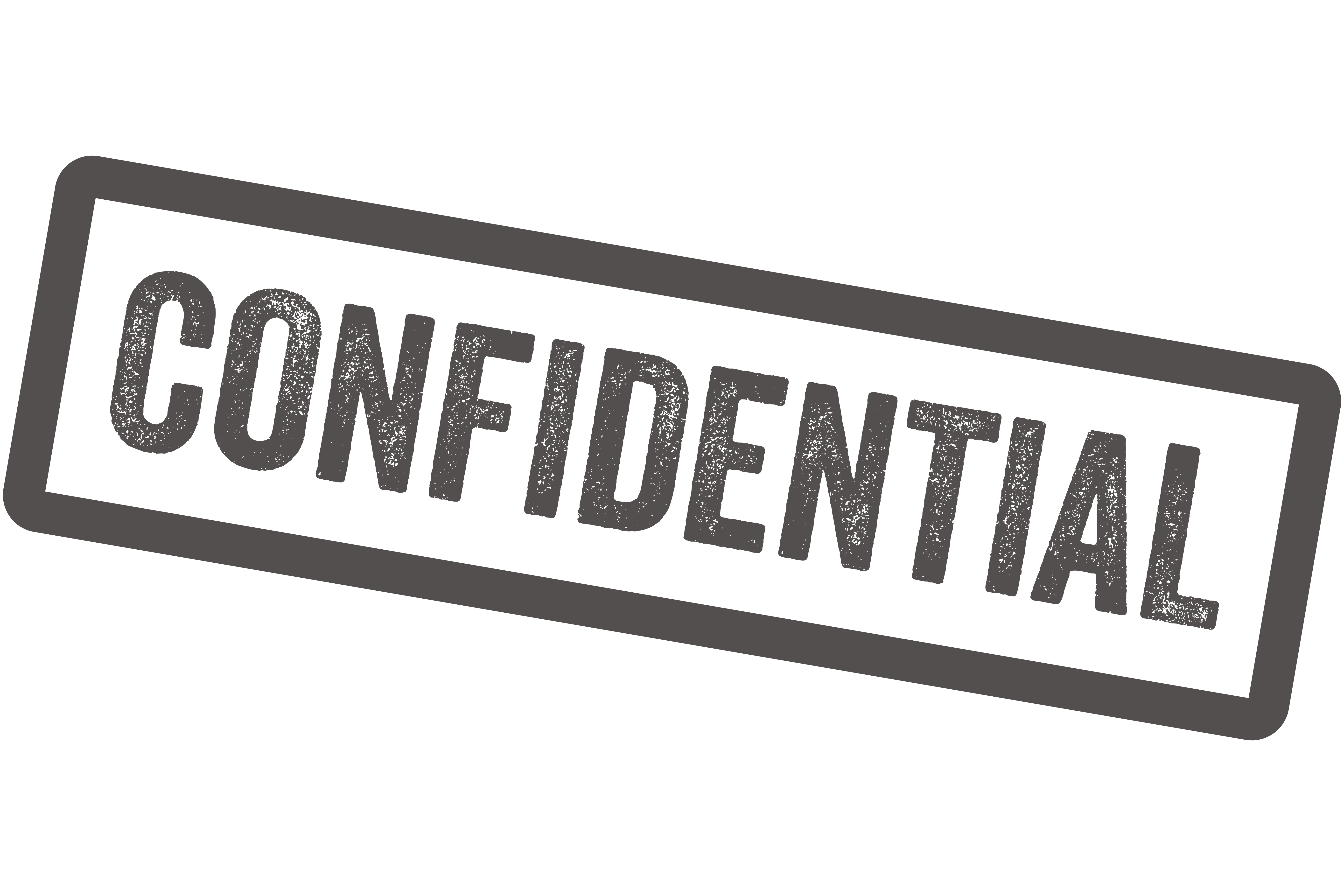 icon representing confidential data