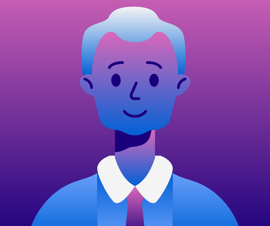 graphic of a person's headshot