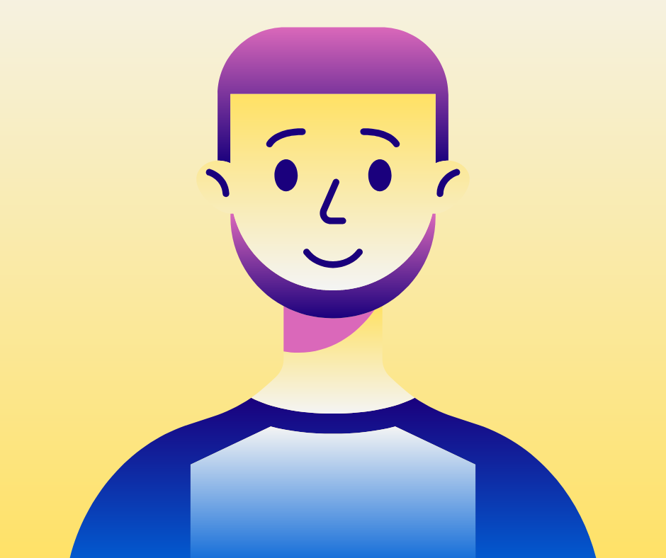 graphic of a person's headshot