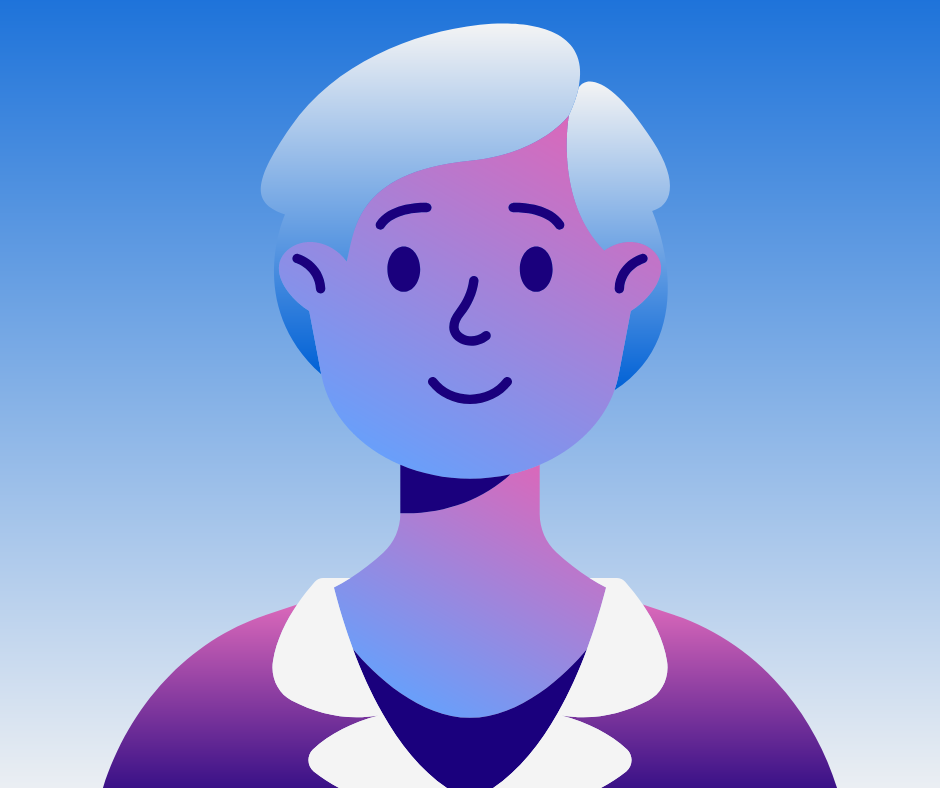 graphic of a person's headshot