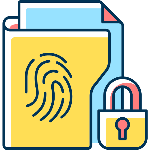 icon representing data security