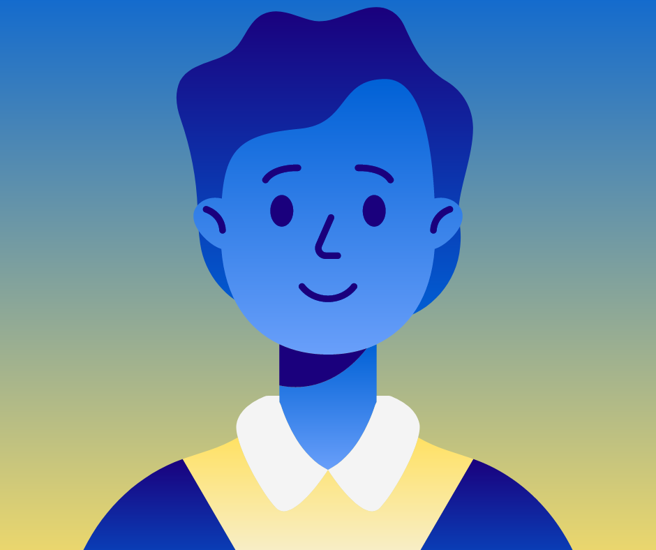graphic of a person's headshot