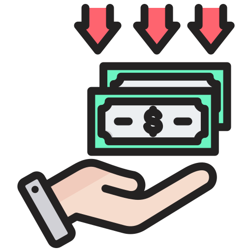 Icon depicting generating revenue