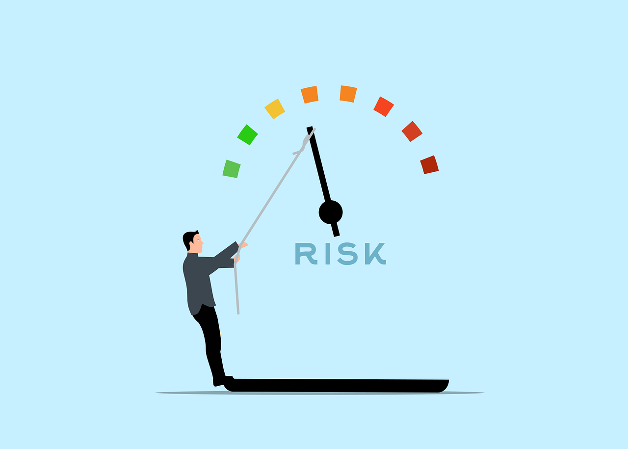 Cartoon of a risk meter