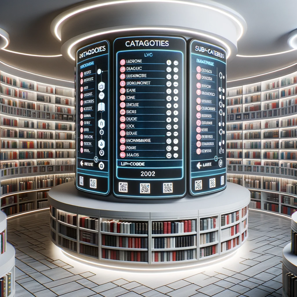Image of a library catalog system