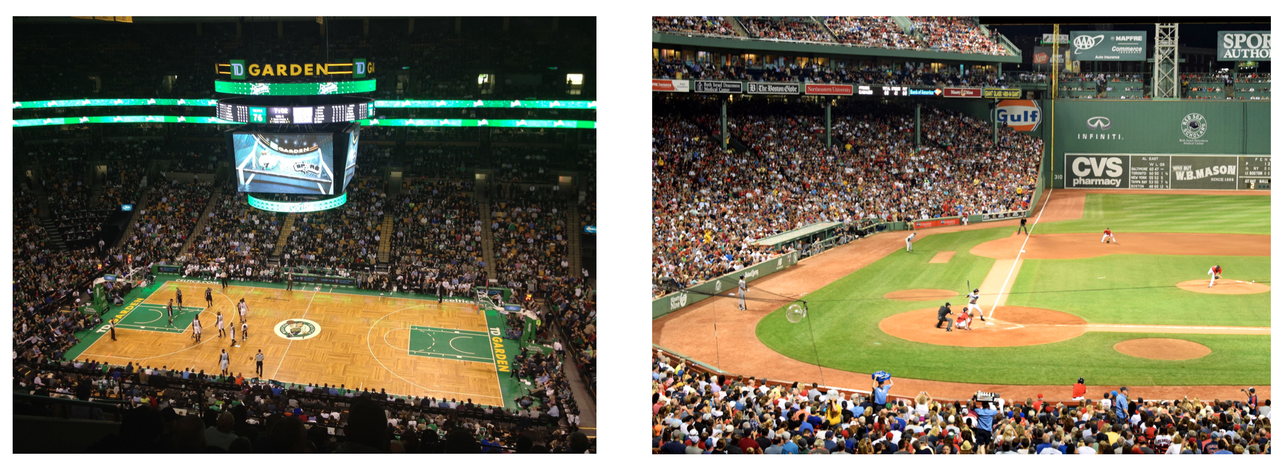 Boston Celtics and Boston Red Sox games