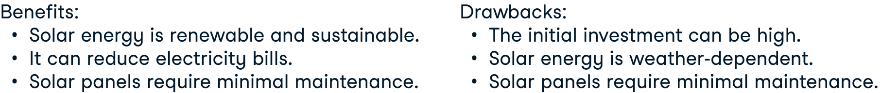 List of drawbacks