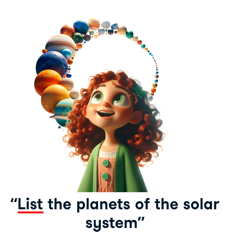 Joven con el prompt "enumera las plantas del sistema solar"