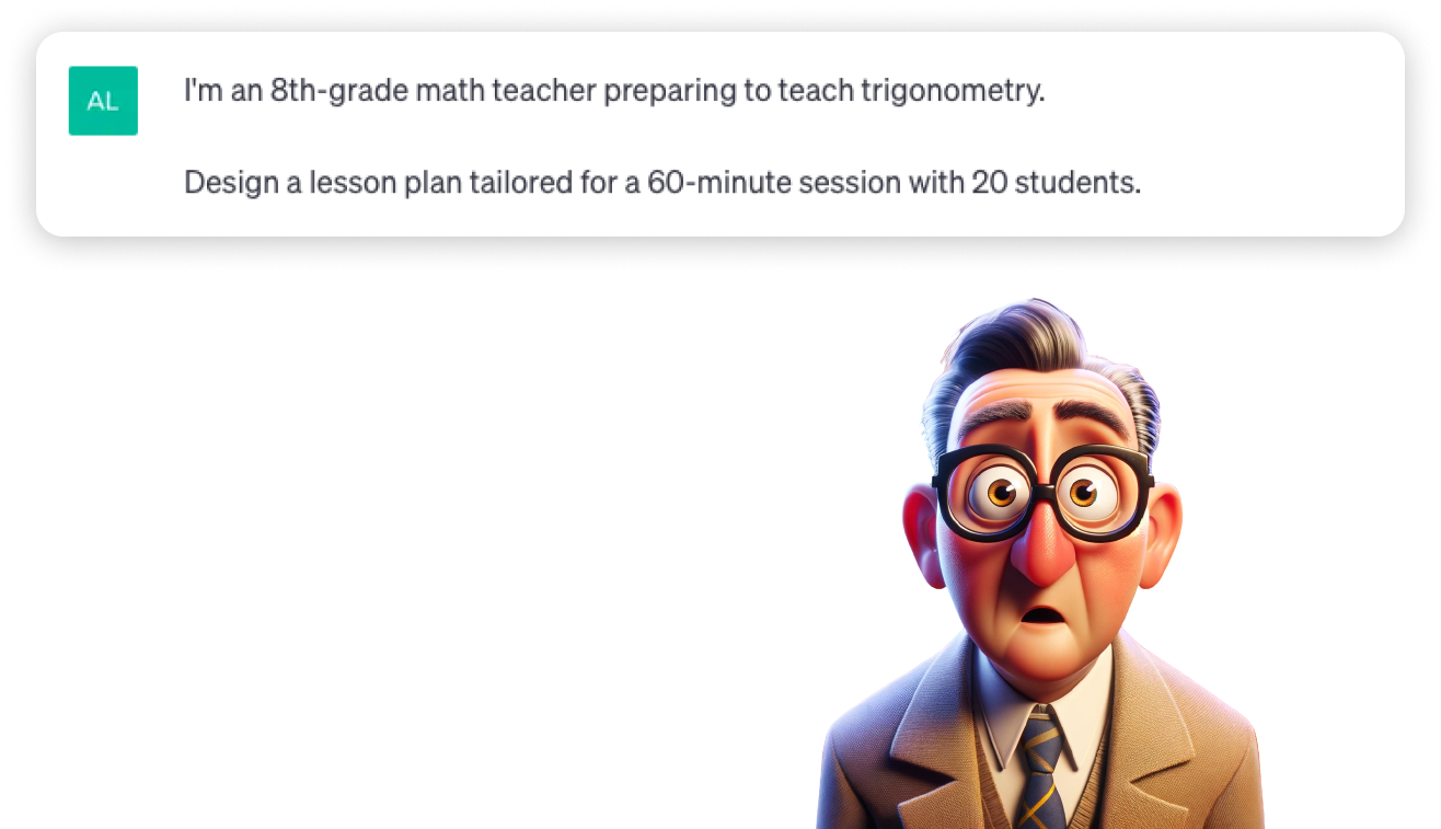 Desenho de um professor
