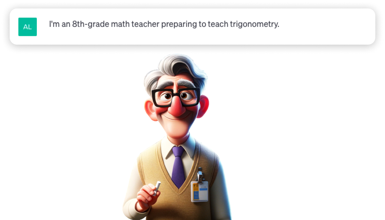 Desenho de um professor
