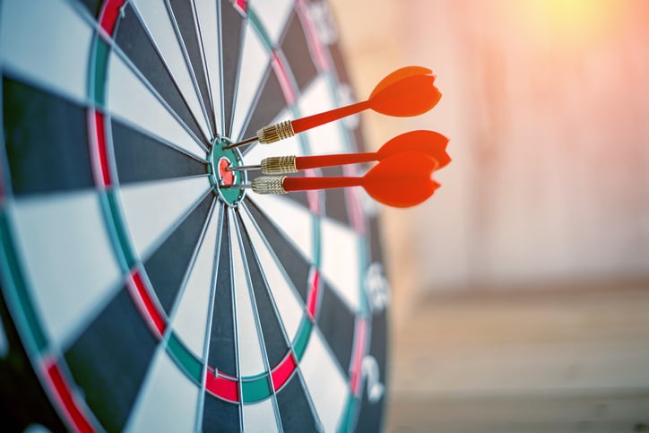 Image of a dartboard