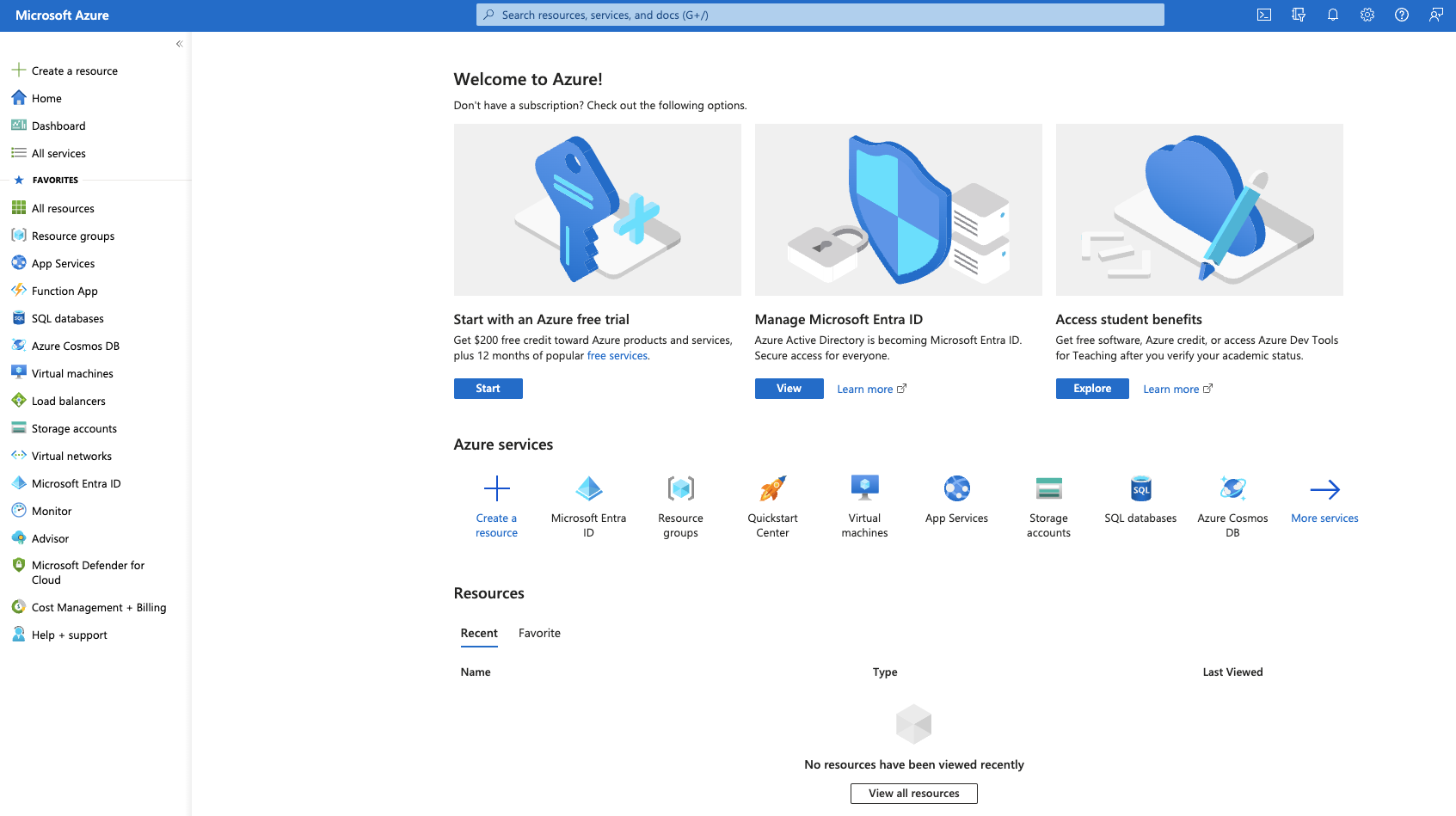 Azure portal