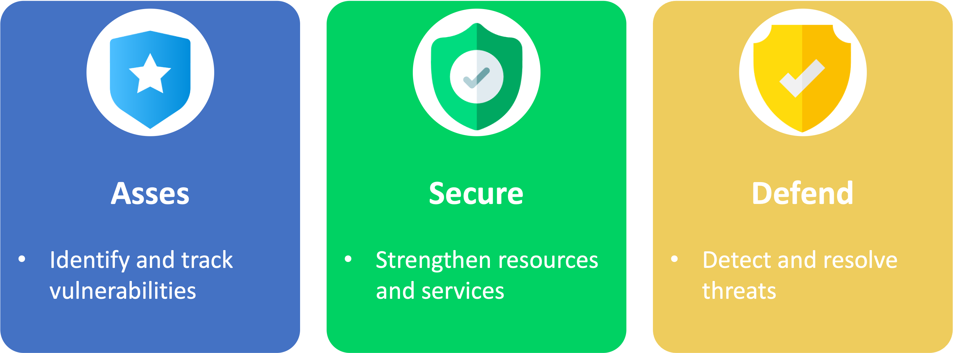 Assess, secure and defend