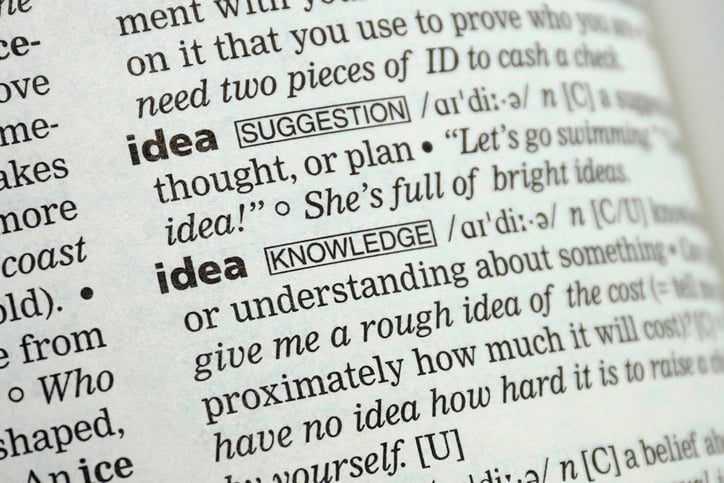 A screenshot of a page of a dictionary showing multiple definitions of a single word.