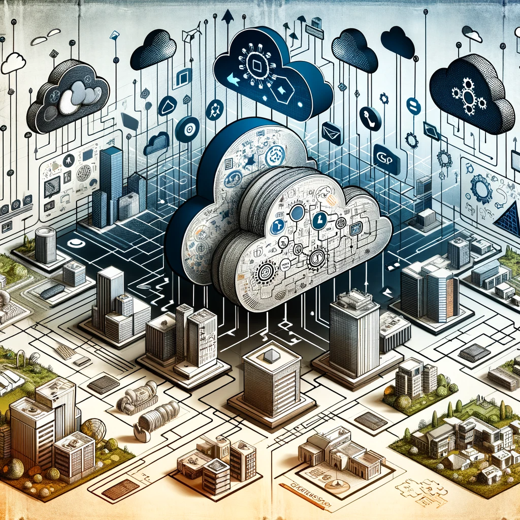 An organization uses multiple clouds under the same roof.