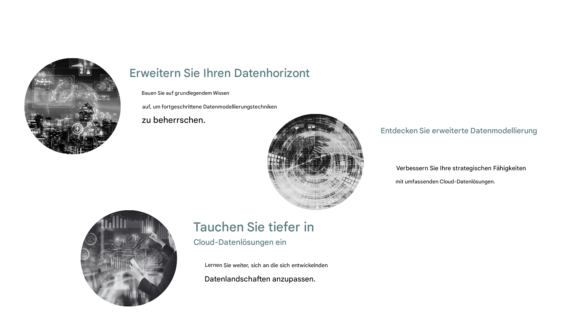 Bilder in Blasen