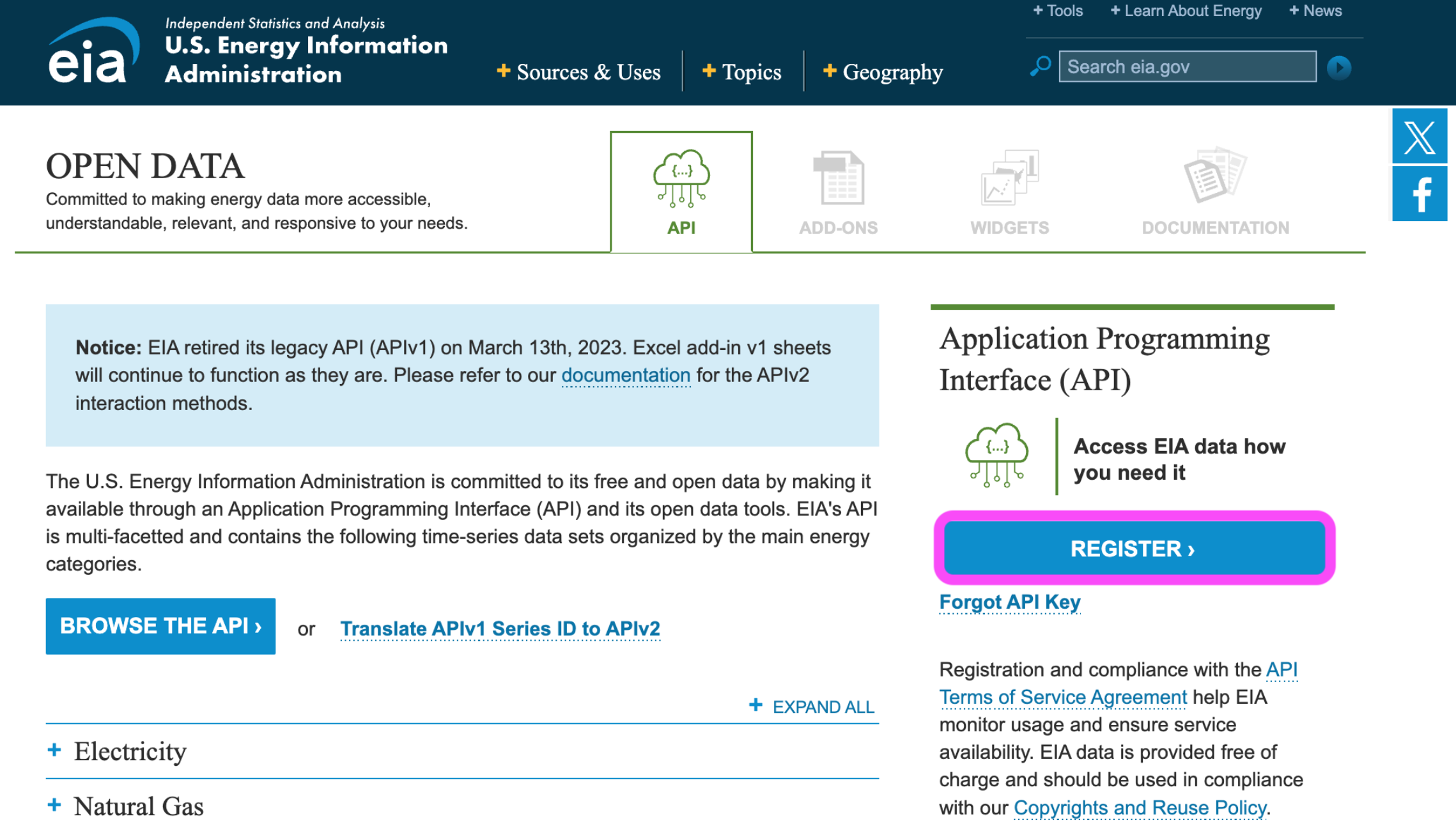 EIA API