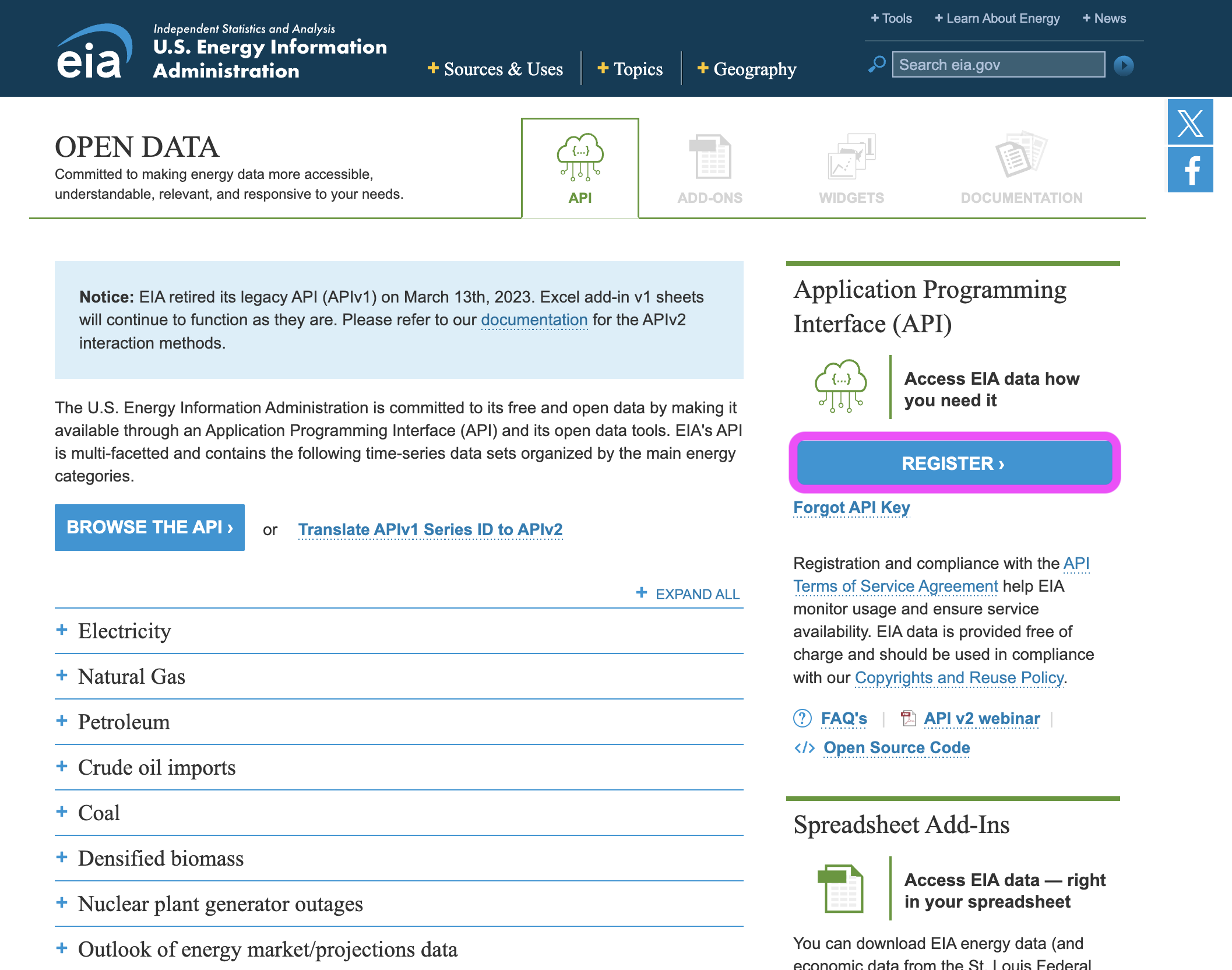 EIA API